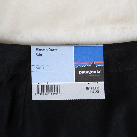 PATAGONIA Black Skort with Zippered Side Slits - NWT - Picture 7 of 12